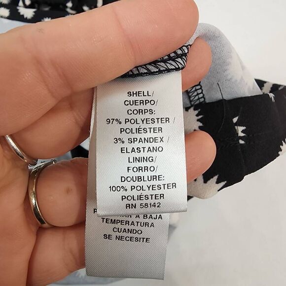 Maggy London Size 10 Women's Petite Wide Waistband Fit & Flare Dress - Picture 8 of 11